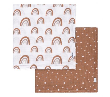 GerberChildrenswear 2 Mantas de Muselina BohoRainb