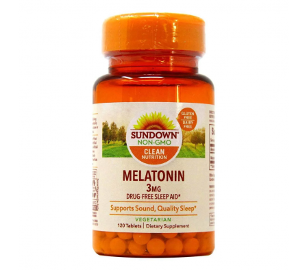Sundown Melatonina 3mg x 120capsulas