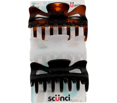 Scunci Peineta Estilo Piraña - 2 unidades