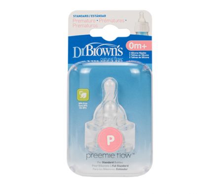 Dr Browns Pack 2 Tetinas Estandar Preemie 0M+