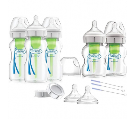 Dr Browns Set de Regalo 5 Biberones + 2 Tetinas