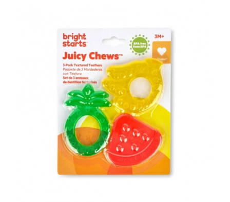 Bright Starts Pack de 3 Mordillos de Gel Frio