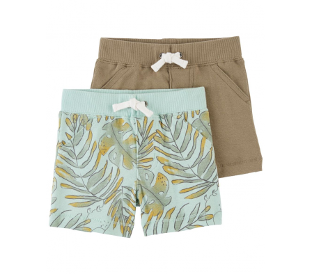 Carters Pack 2 Shorts Algodón Niño 6M