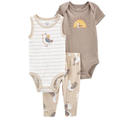 Carters Pack 2 Body + Pantalon Pajaro 3M