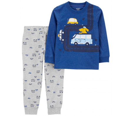 Carters Set Pantalon y Remera Autos Niño 3M