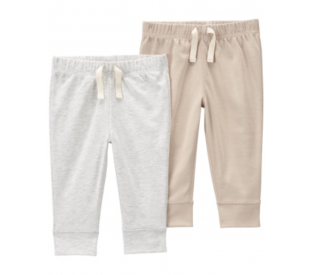 Carters Pack 2 Pantalones Algodon 3M
