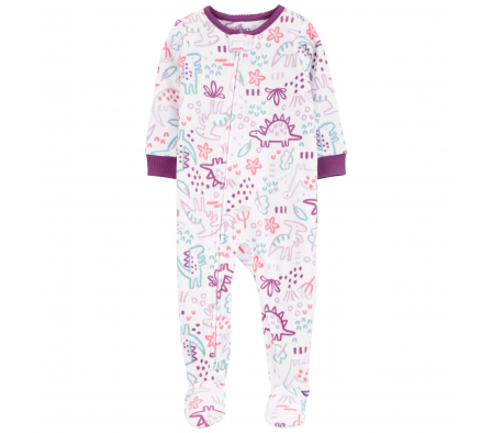 Carters Pijama C/Pie Dinos Micropolar 12M