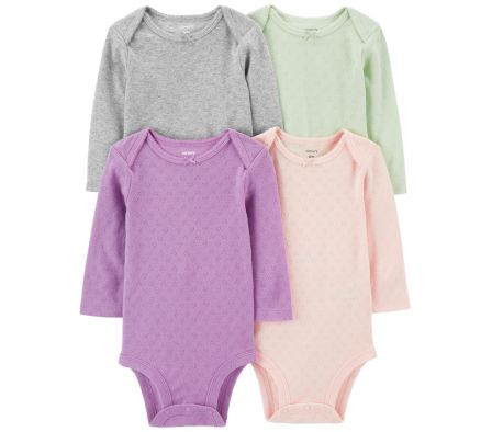 Carters Pack 4 Bodies Corazones 18M