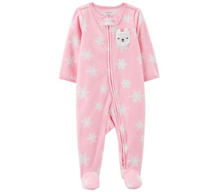 Carters Pijama C/Pie Copos Micropolar 3M