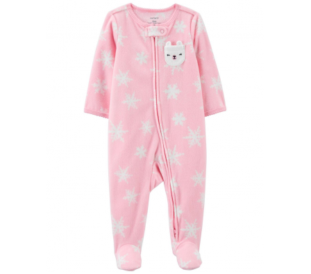 Carters Pijama c/Pie Copos Micropolar Niña NB