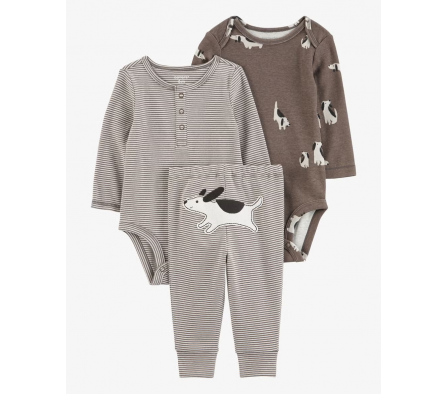 Carters Pant y Bodys Perro Niño 6M