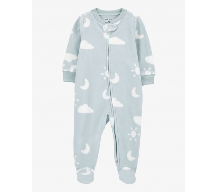 Carters Pijama C/Pie Cielo Micropolar 6M