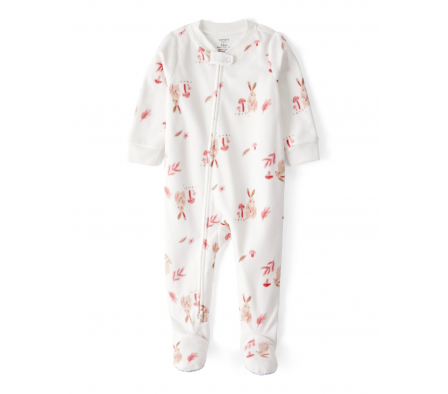 Carters Pijama c/Pie Conejos Micropolar 12M
