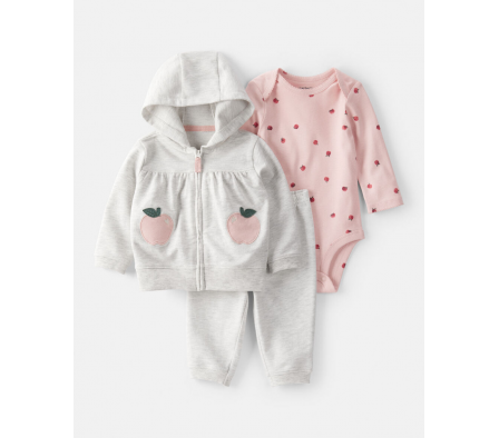 Carters Set Campera, Pantalon y Body NB