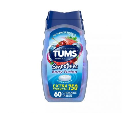 Tums Tabletas Masticables Antiacidas Berry  60uni