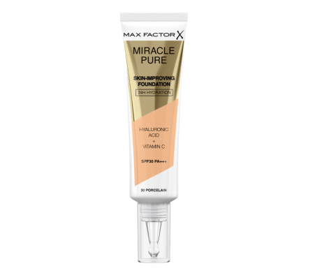 MaxFactor Miracle Pure Base Líquida Porcelain 30