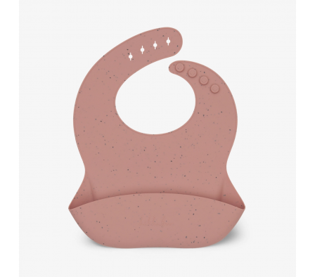 Kikkaboo Babero Platinum Silicone Blush