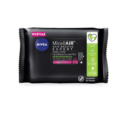 Nivea Toallitas Desmaquillantes Micelar 20 Unid.