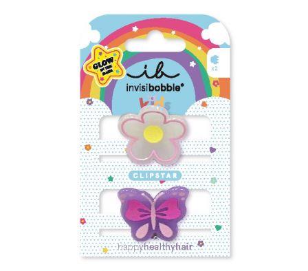 Invisibobble Pinzas Glow Kids Happy Flower 2pc