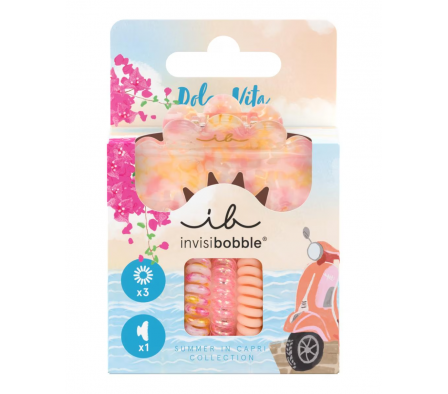 Invisibobble Set Gomas + Pinza Dolce Vita 4 pc