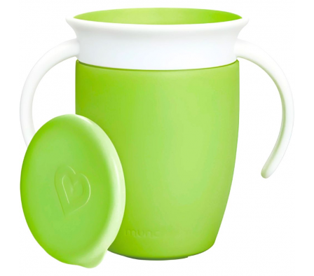 Munchkin Vaso Miracle 360 C/Asas Verde 6M 207ml