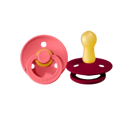 Bibs Chupete Colour Coral/Ruby 0m+ 2 Unid