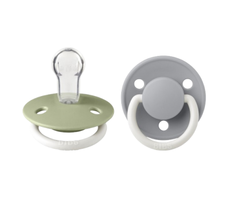 Bibs Chupete De Lux Glow Sage/Cloud 0-3años 2 Unid