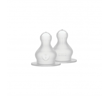 Bibs Tetina de Silicona Flujo Medio 2 unidades