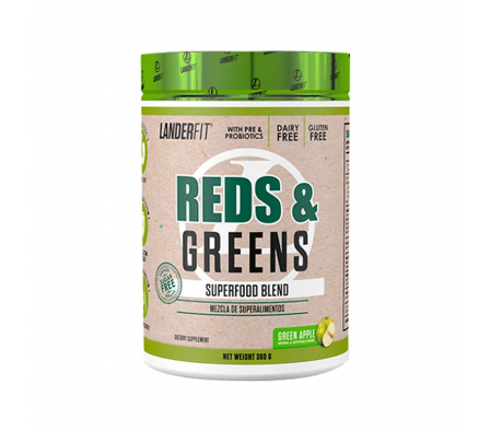 Landerfit Suplemento Reds & Greens Green Apple360g