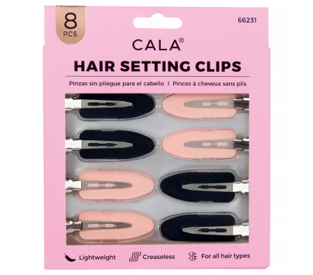 Cala Pinzas Sin Pliegue p/Cabello 8 pcs
