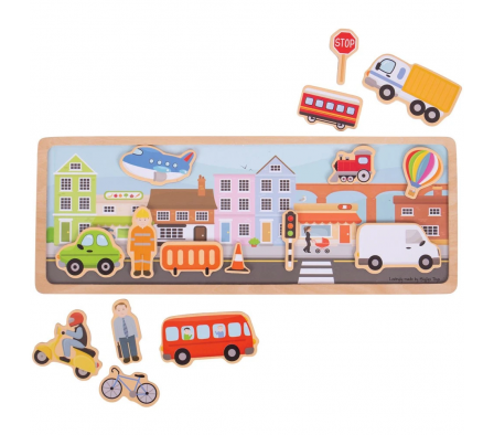 BigJigs Tablero Magnético Ciudad