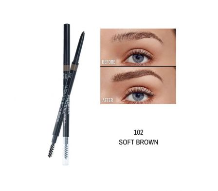 Phoera Pincel Para Cejas Ultra Slim Soft Brown