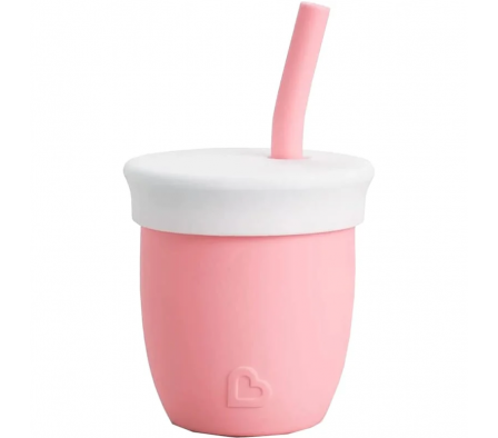 Munchkin Vasito C/ Pajita De Silicona Coral 