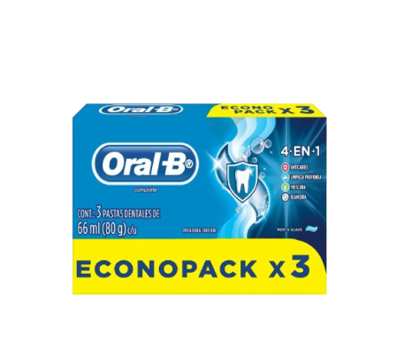 Oral-B Crema Dental C/ Fluor 4-1 x3 80gr