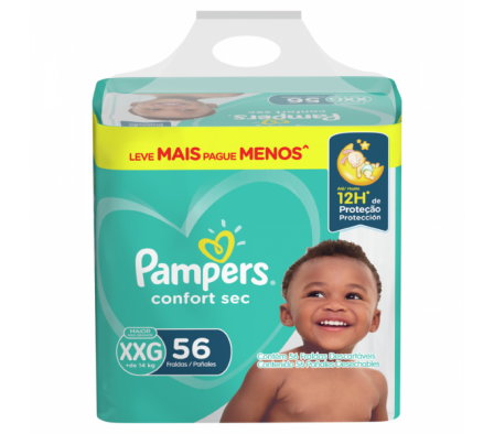 Pampers Pañal Confort Sec XXG 56 Unidades