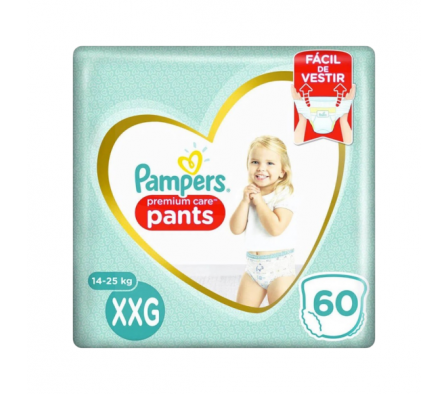 Pampers Pañal Premium Care Pants XXG 60 Unidades
