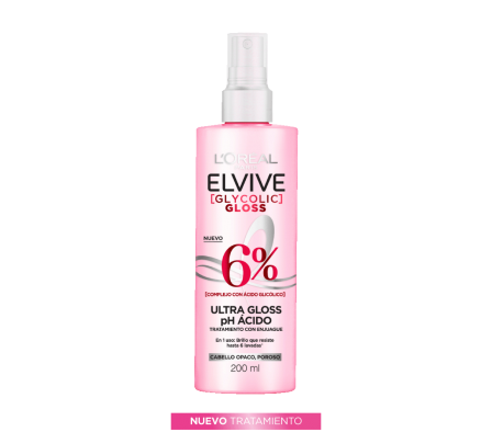 Elvive Tratamien. Ultra Gloss Glycolic Gloss 200ml