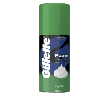 Gillete Espuma de Afeitar Mentol 175gr