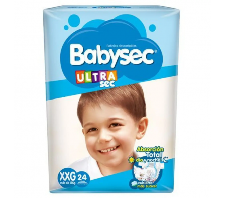 BabySec Pañal Ultrasec XXG 24 Unidades