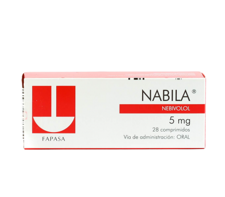 Nabila Nebivolol 5mg Caja 28 de Comprimidos