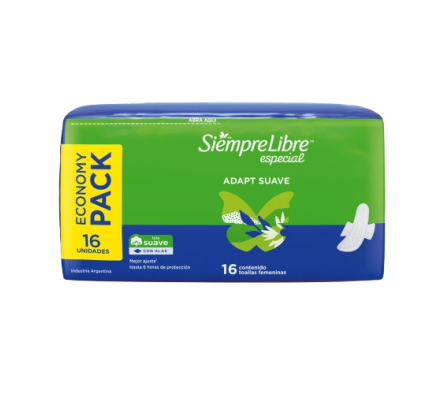 Siempre Libre Toallas Femeninas Especial 16 Uni.