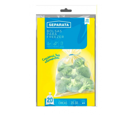 Bol P/ Freezer 25x35 20 Unid Separa