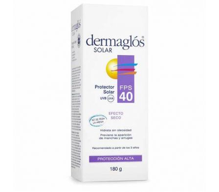 Dermaglos Protector Solar Efecto Seco FPS40 180ml