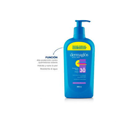 Dermaglos Protector Solar FPS30 Emulsion 380 ml