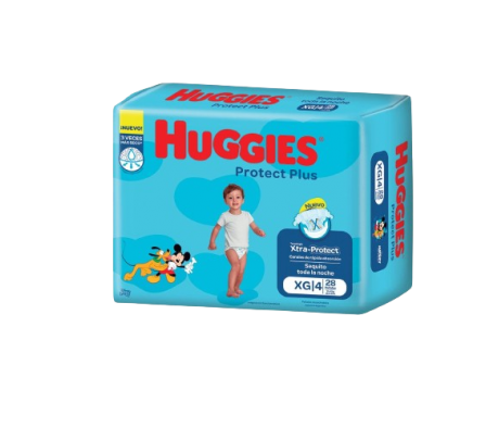 Huggies Pañal Protect Plus XG 28 Unidades