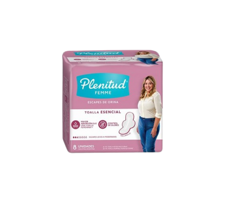 Plenitud Toalla para Incontinencia Normal 8 unidad