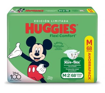 Huggies Pañal Flexi Comfort Mediano 68 Unidades