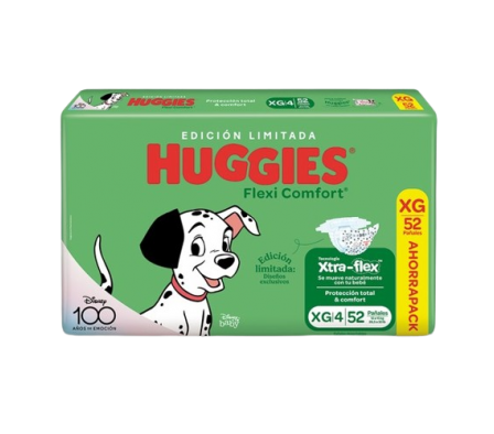 Huggies Pañal Flexi Comfort XG 52 Unidades