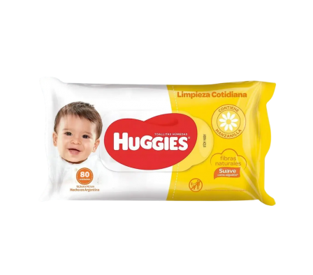 Huggies Limpieza Cotidiana Toallitas Húmedas 80 U