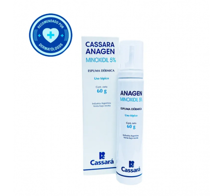  Cassará Anagen Minoxidil 5% Espuma Dermica 60g
